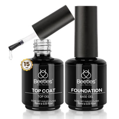 BeetlesGelPolish Capa Base 15ml para adherencia uniforme en uñas.