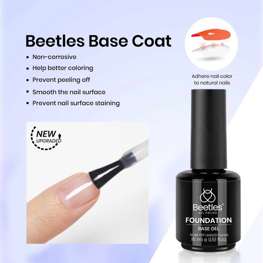 Beetles capa base 15ml para mejor adhesión.