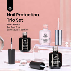 Beetles Gel Polish: capa base en botella, mejor adherencia para uñas lisas.