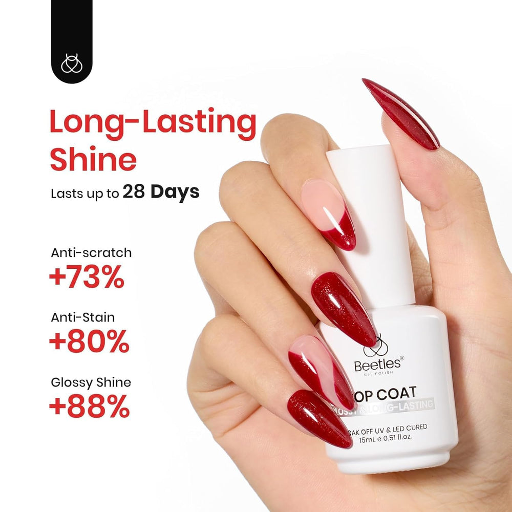 Beetles: capa superior gel manicura rápida con acabado profesional