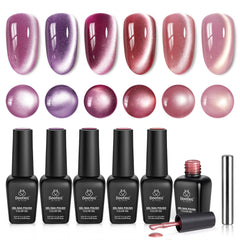 Beetles gel ojo-de-gato colección rosa: acabado elegante