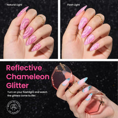 Beetles Esmalte en gel: efecto diamante para un brillo intenso en las uñas.