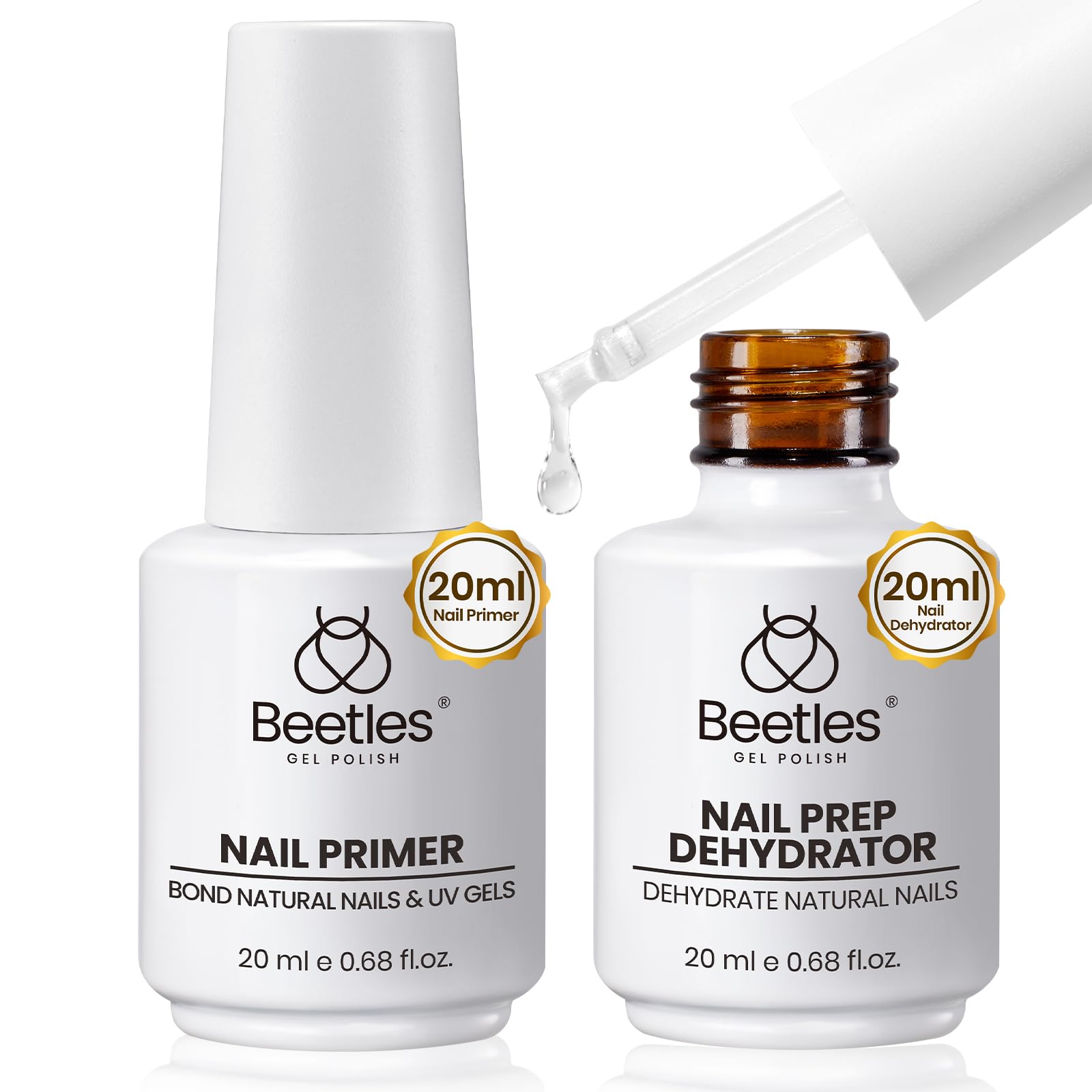Beetles deshidratador de uñas 20ml: mejora adherencia para gel UV.
