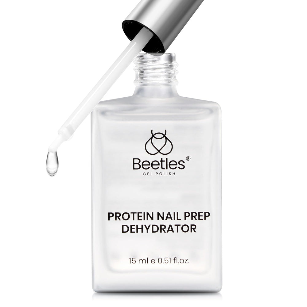 Beetles deshidratante de uñas 15 ml, botella, mejora la adhesión y secado al aire.