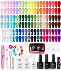 Beetles esmalte en gel: conjunto de 60 colores para looks variados.