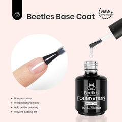 Beetles esmalte gel 15 ml: compatible con uñas naturales y artificiales.