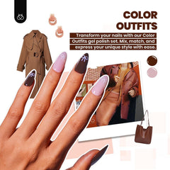 Beetles Esmalte gel 35 colores variados para estilos versátiles.