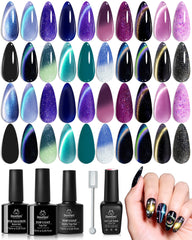 Beetles Esmalte Gel con efecto ojo-de-gato magnético para uñas.