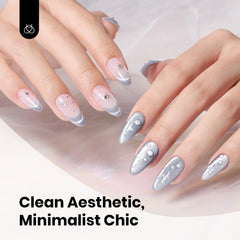 Beetles Esmalte Gel Ojo de Gato Gris con curado en luz ultravioleta para mayor durabilidad