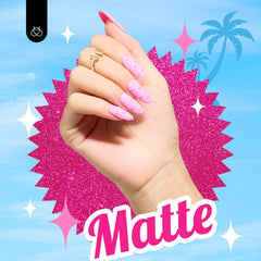 Beetles esmalte gel rosa fácil de aplicar para DIY en casa.