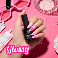 Beetles esmalte gel rosa claro Rosetas de Seda con acabado suave.
