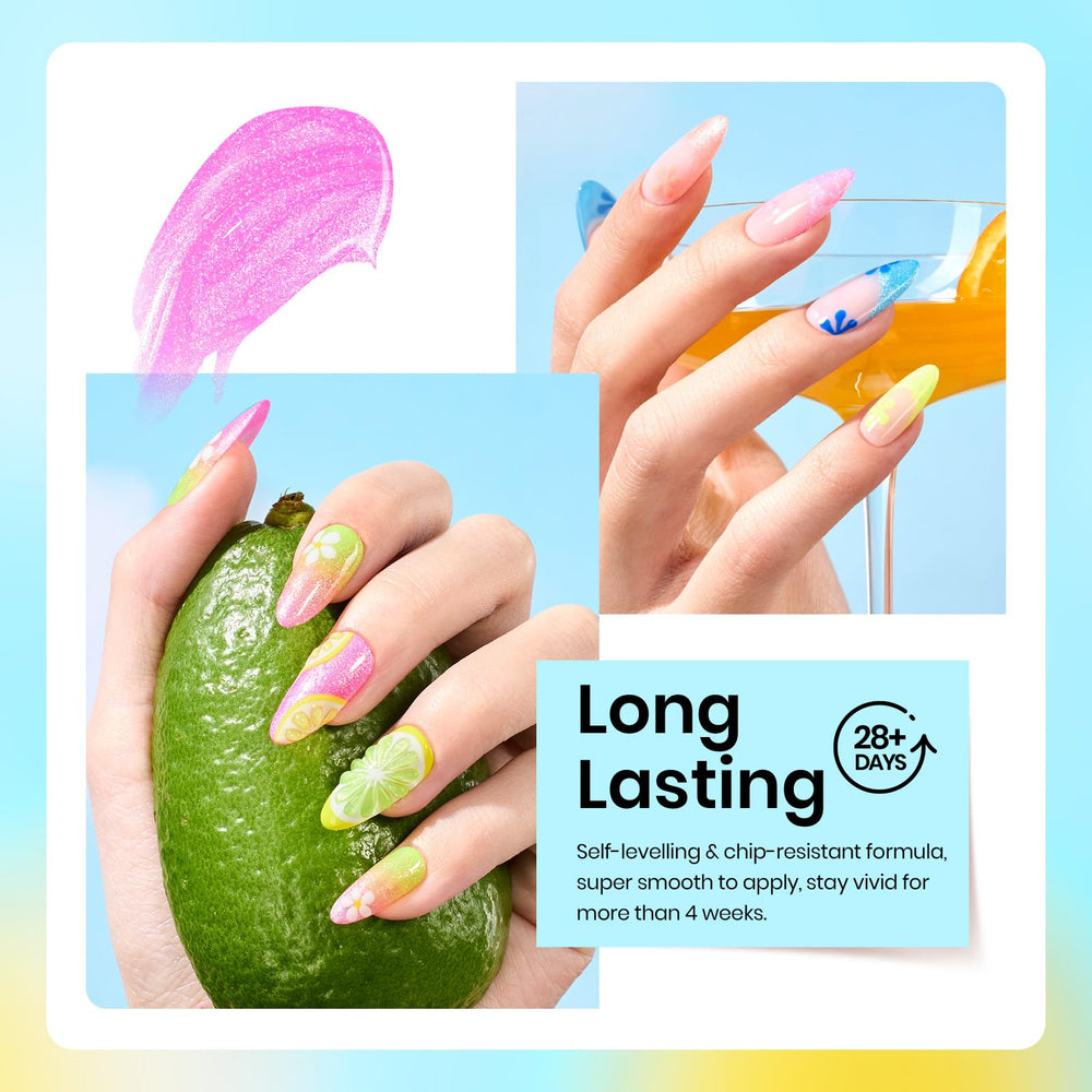 Beetles Esmalte gel color turquesa acabado luminoso para fiestas