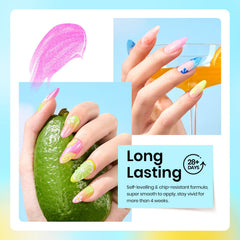 Beetles Esmalte gel color turquesa acabado luminoso para fiestas