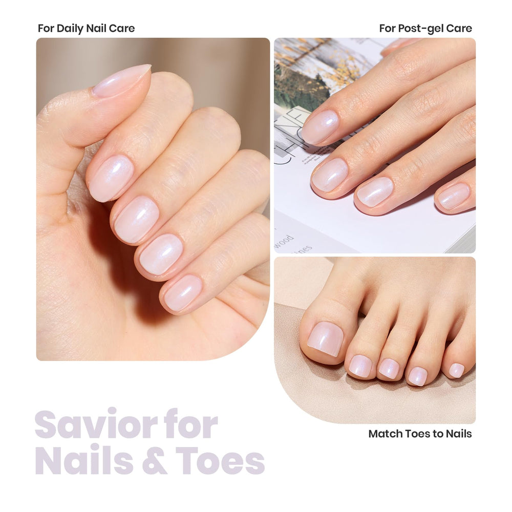 Beetles Esmalte Uñas Relleno Surcos, superficie lisa y uniforme.