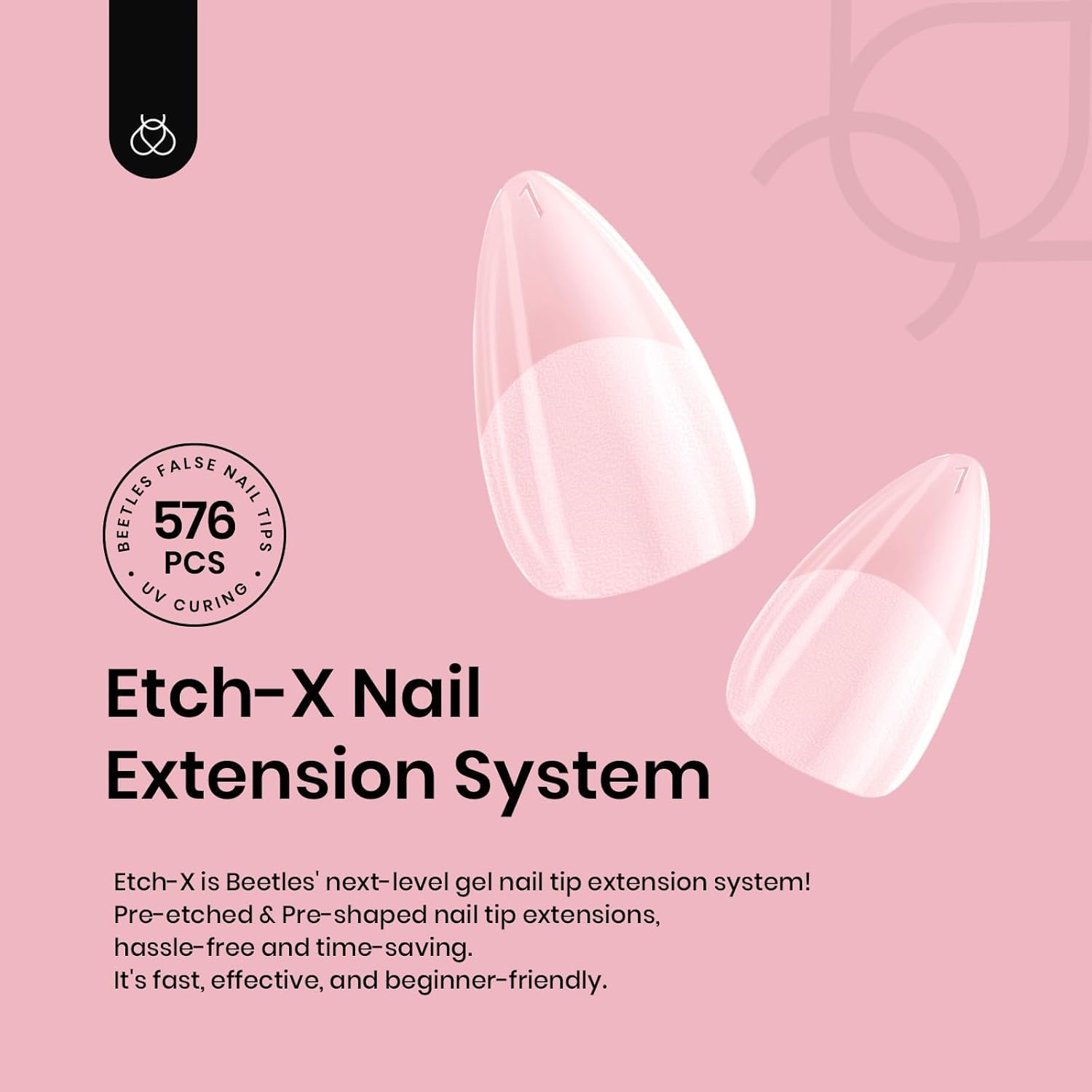 Beetles Etch-X medio mate, acabado suave y elegante.