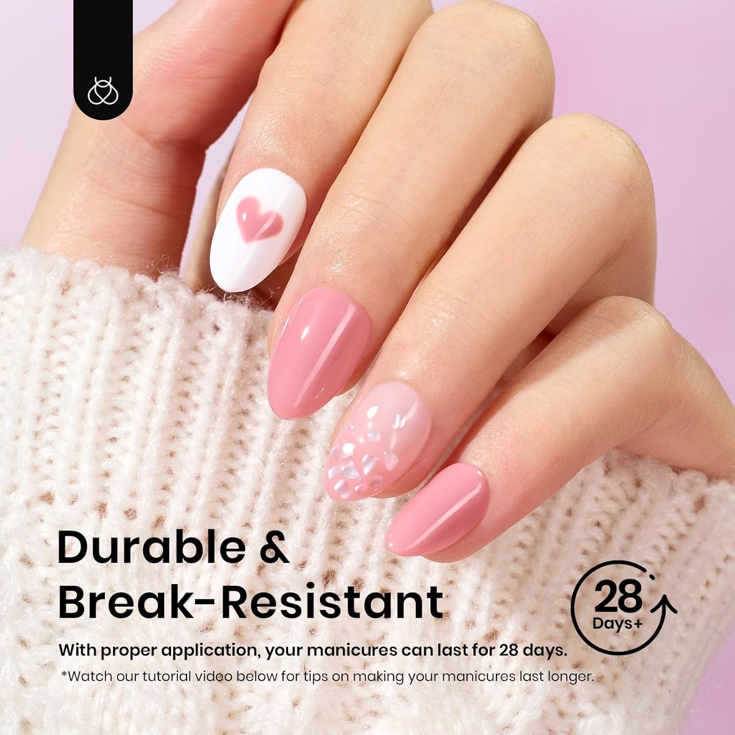 Beetles puntas cortas, ajuste perfecto para uñas naturales.