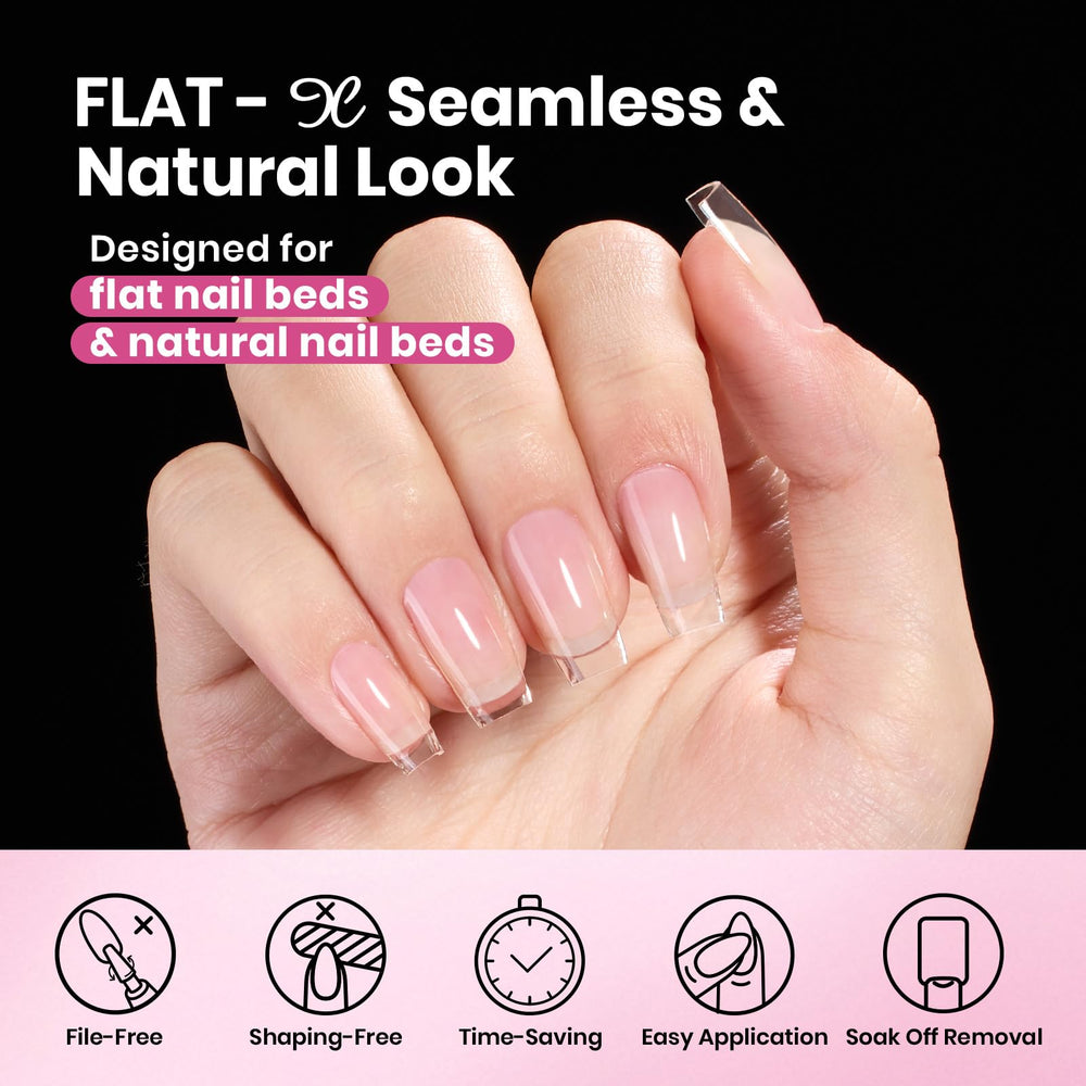 Beetles Flat-X: extensiones de gel suave para uñas naturales