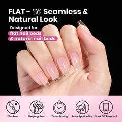 Beetles Flat-X: extensiones de gel suave para uñas naturales