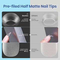 Beetles Gel Nail Kit pegamento 5 en 1 para adherir uñas y base gel