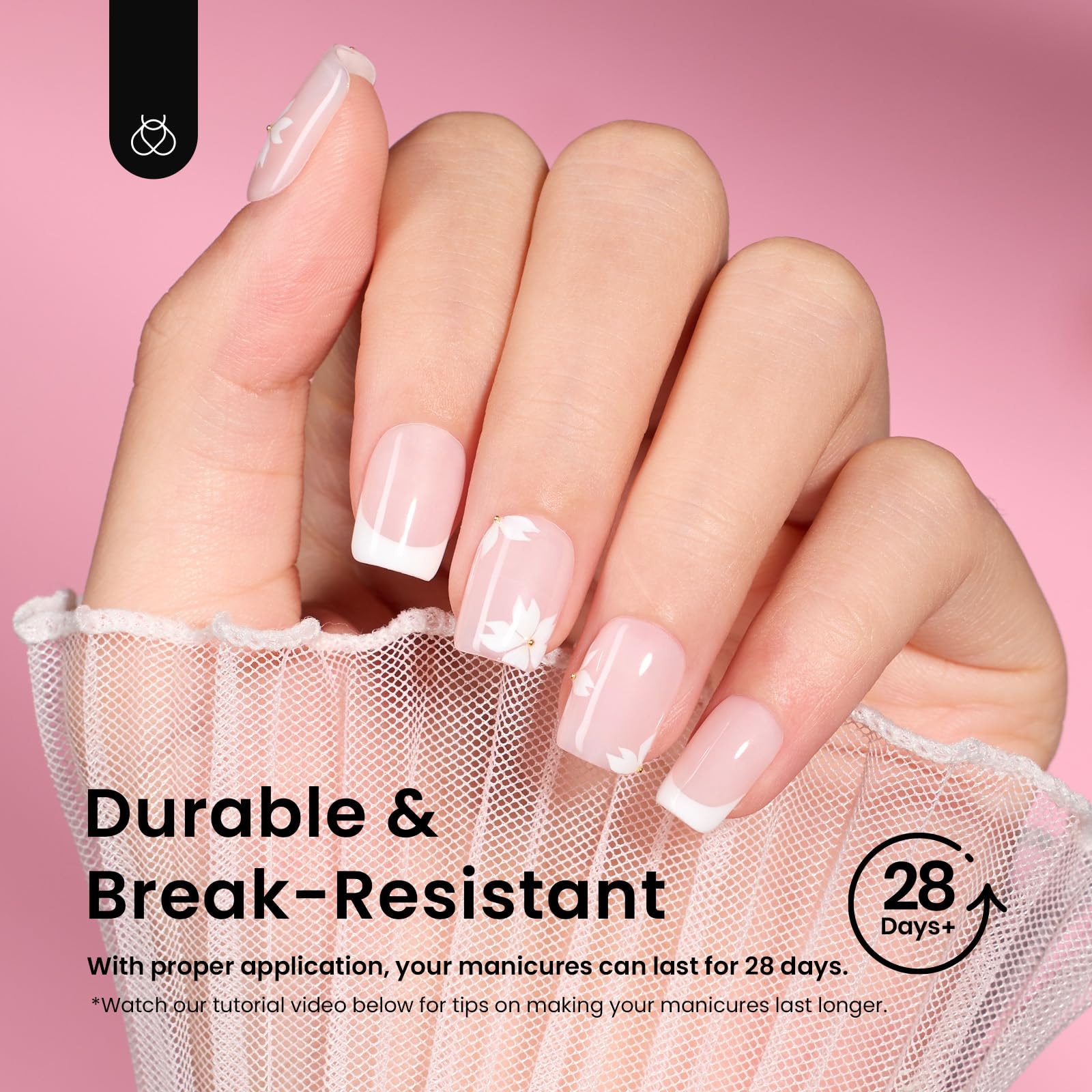 Beetles Puntas de Uñas de Gel: ajuste perfecto para manicura en casa.