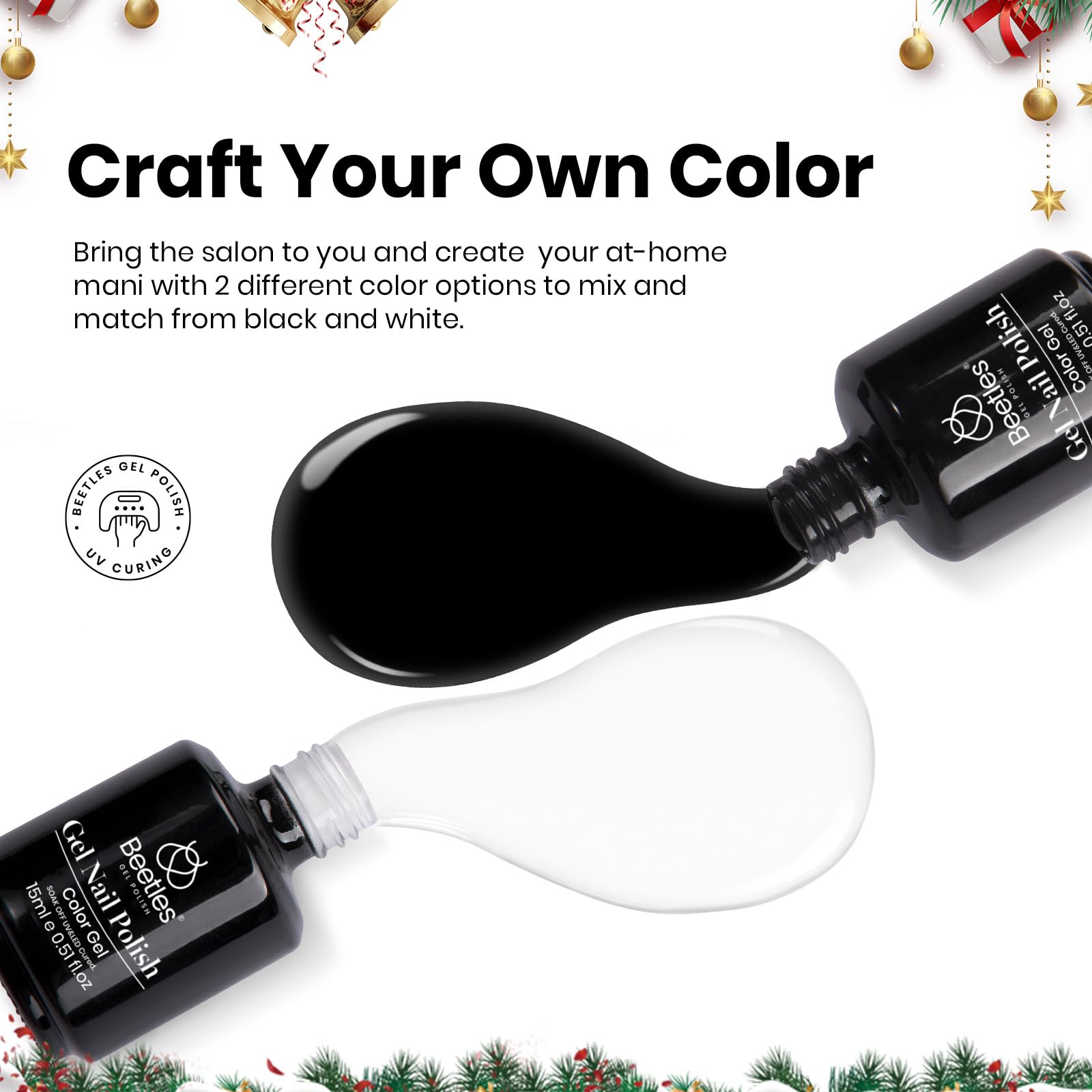 Beetles Gel Polish curado con lámpara: proceso rápido para uñas brillantes.