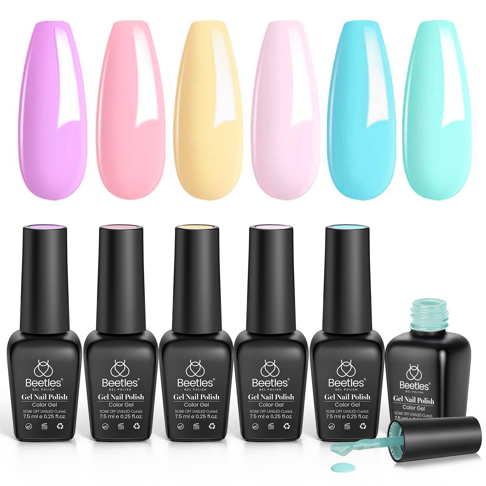 Beetles Gel Polish Curado residuo pegajoso tras curado.