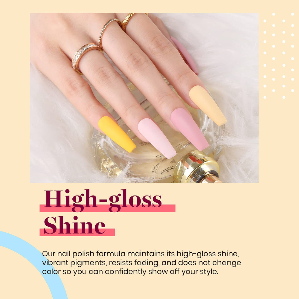 Beetles Gel Polish muestra color amarillo, ideal para nail art casero.