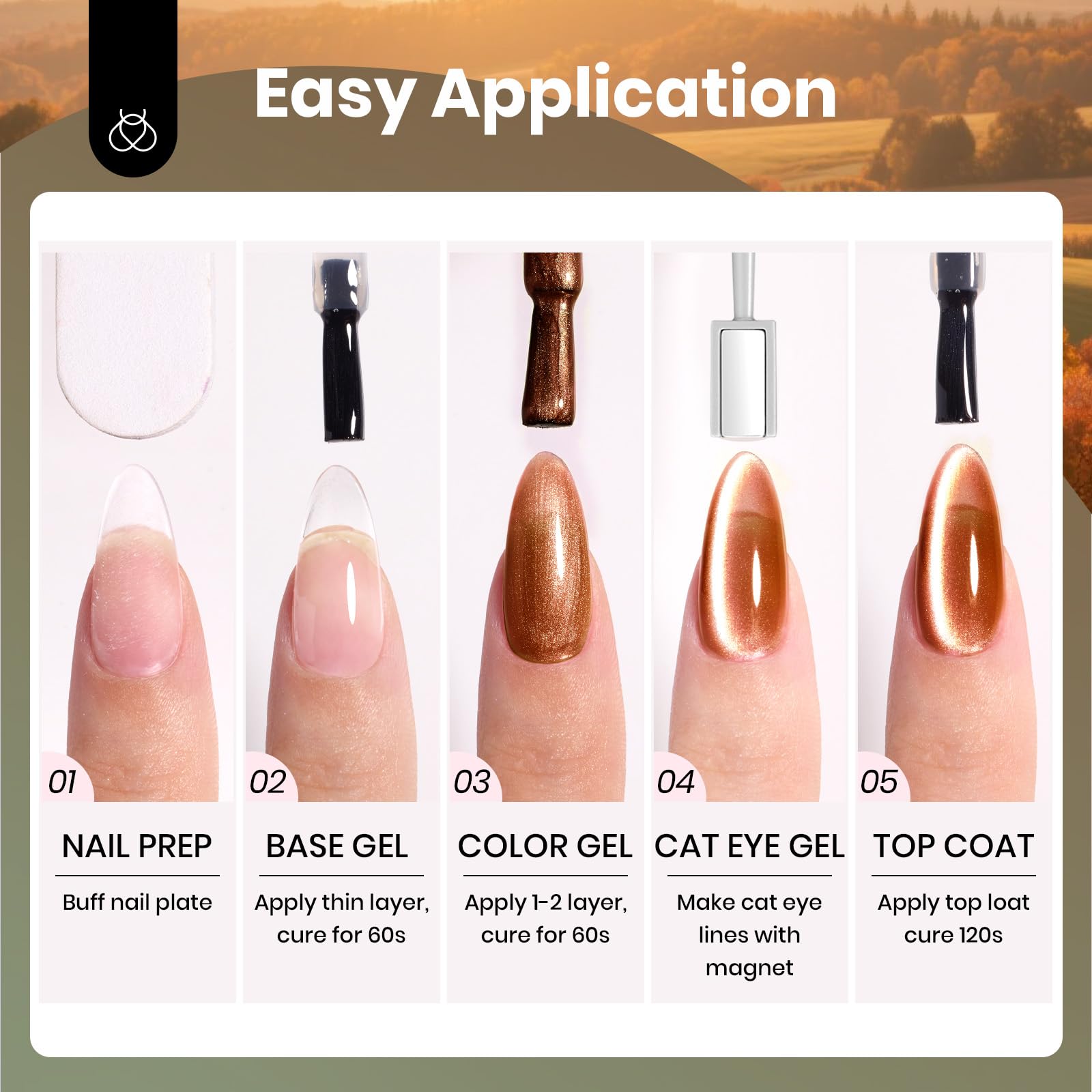 Beetles Gel Polish Ojo Gato Rojo, tono intenso para un look audaz y moderno.