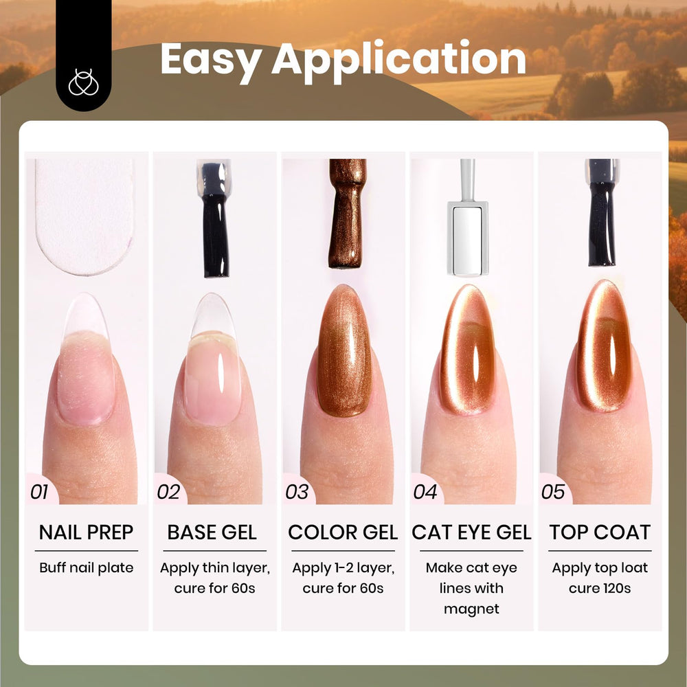 Beetles Gel Polish Ojo Gato Rojo, tono intenso para un look audaz y moderno.