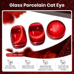 Beetles Ruby Red con imán para crear efectos ojo gato en casa.
