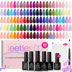 Beetles Gel Polish Set varias tonalidades para uñas creativas y duraderas