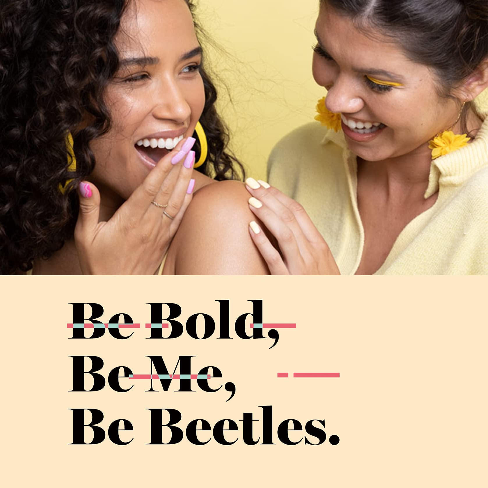 Beetles Gel Polish uñas verano brillantes con tono limón.