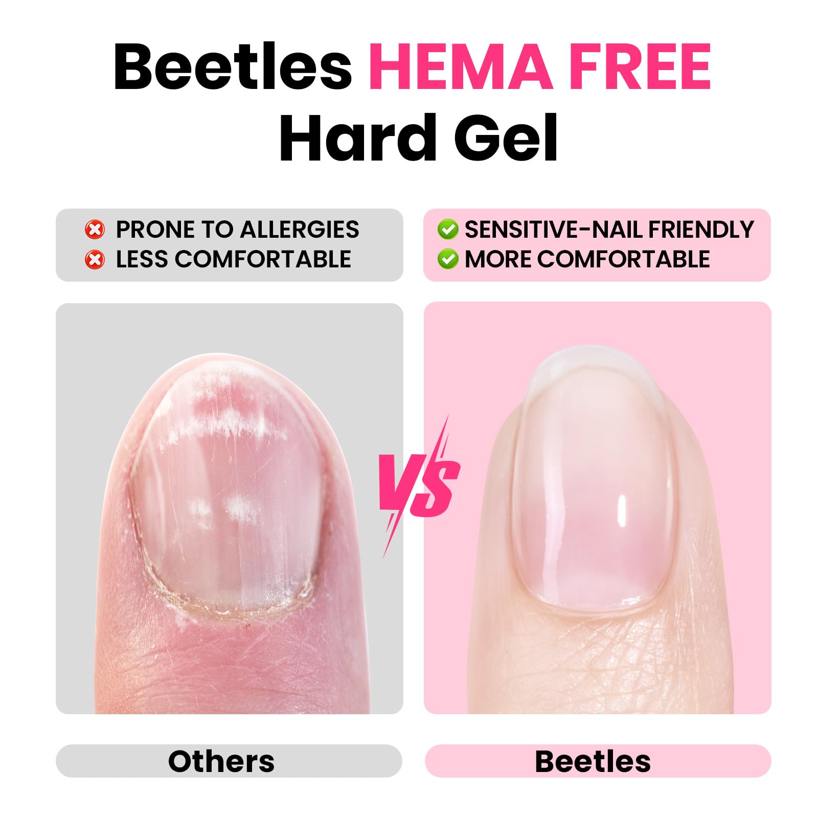 Beetles gel de uñas nueve en uno, versátil para extensiones y reparación.