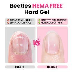 Beetles gel de uñas nueve en uno, versátil para extensiones y reparación.