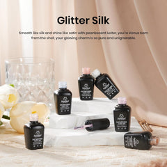 Beetles gel UV con efecto sirena perlado para brillo duradero.