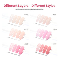 Beetles Jelly Gel: muestras de color para elegir el tono perfecto.