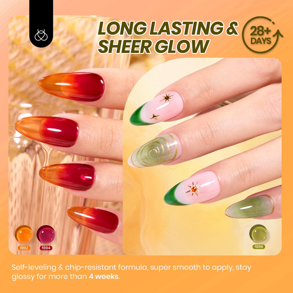 Beetles Jelly Gel Set curado UV con acabado brillante y duradero