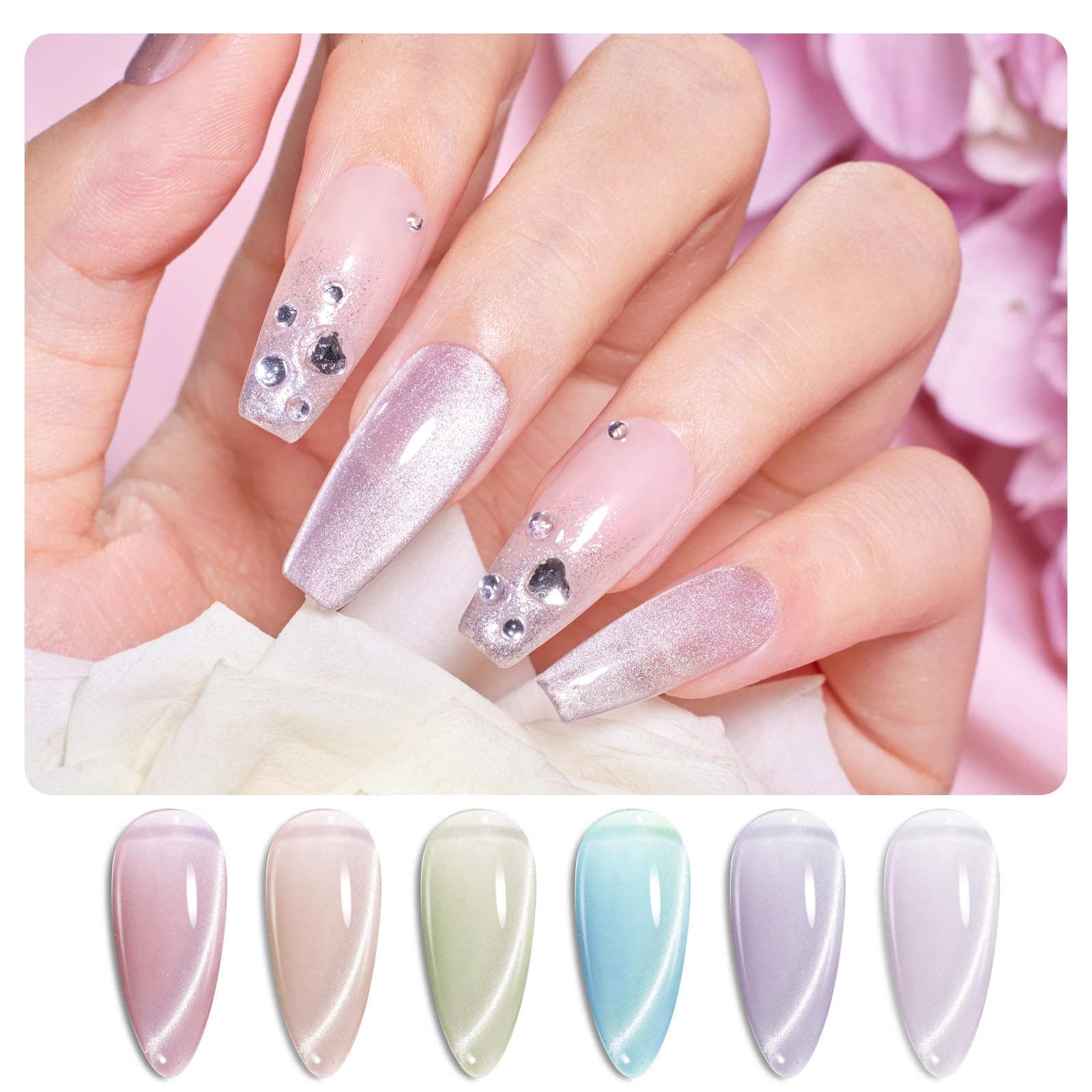 Beetles kit de uñas para casa, manicura DIY con acabado duradero.