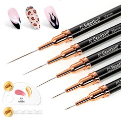Beetles Liner Pinceles 5 mm para trazos finos y suaves en gel