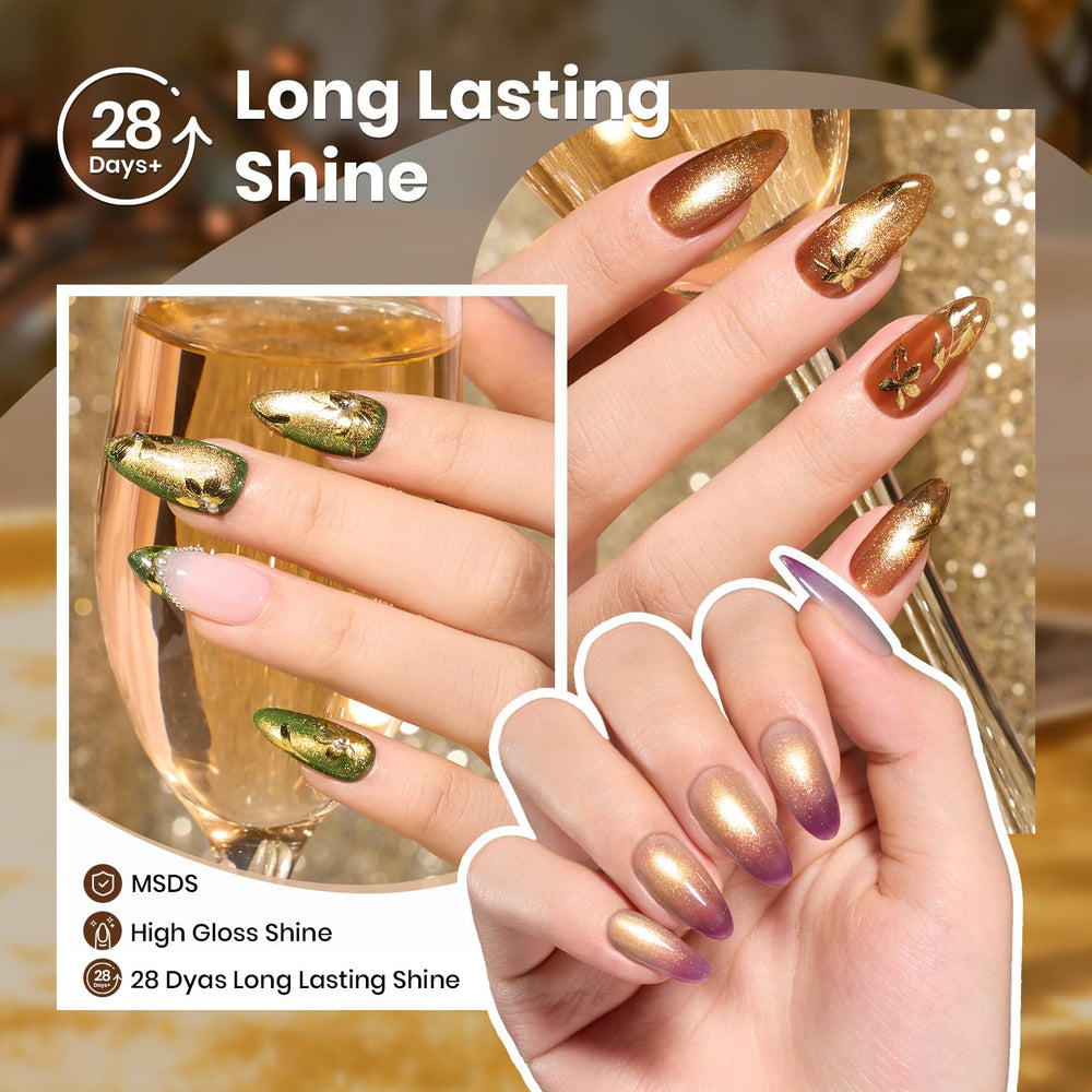 Beetles Gel Polish gel morado, toque sofisticado para eventos.