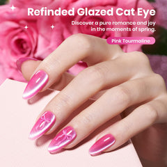 Beetles Esmalte Gel Rosa, imán para lograr efecto ojo de gato con brillo versátil.