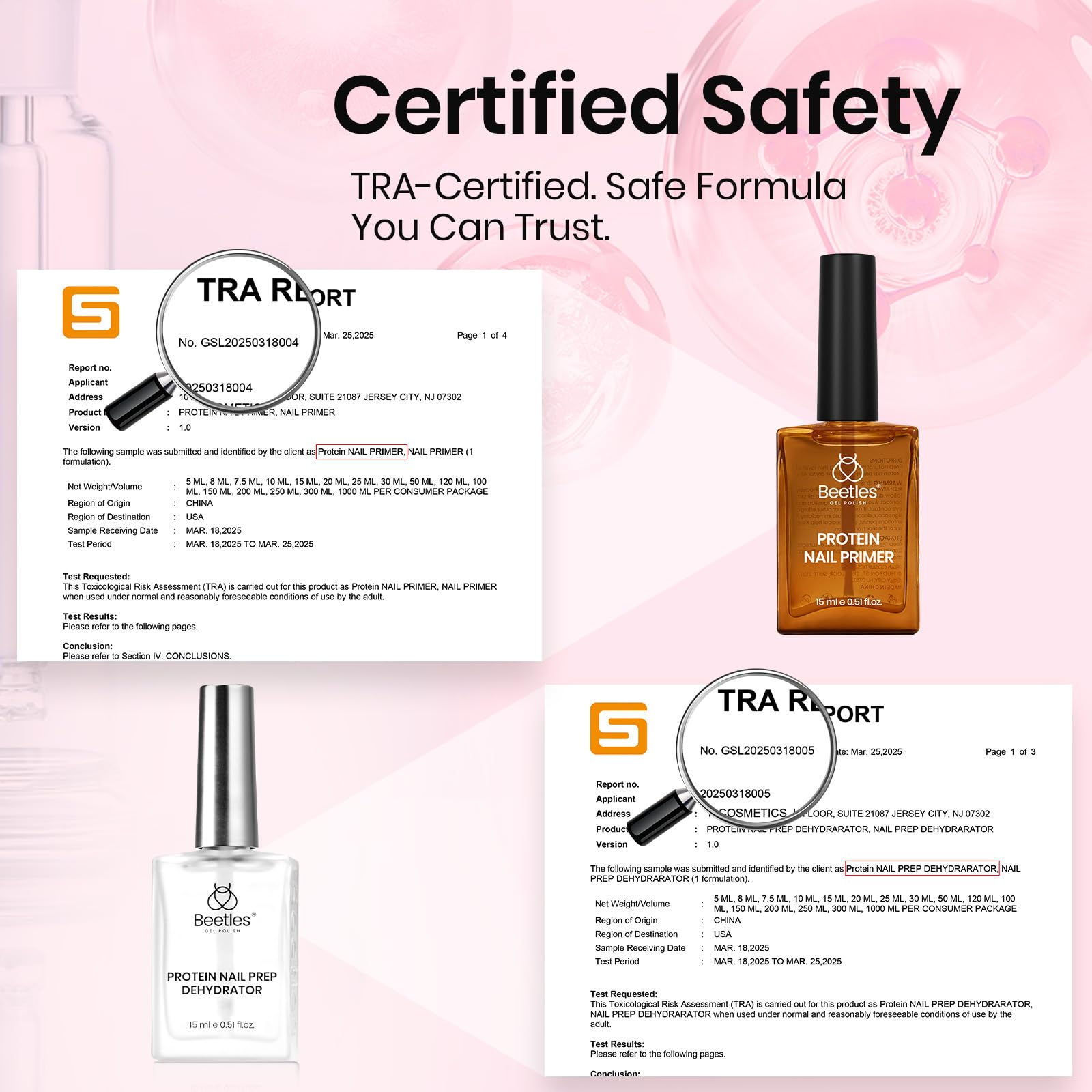 Beetles Nail Prep HEMA-free label emphasizes gentle, irritation-free prep for sensitive nails.