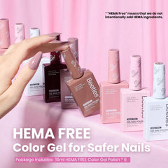 Beetles neutro gel uñas nude rosa, color elegante para ocasiones especiales.