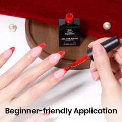 Beetles Rojo Gel Uñas: duración de hasta 28 días con cuidado.