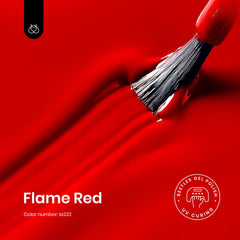 Beetles Rojo Gel Uñas: cobertura rápida para estilo de fiesta.