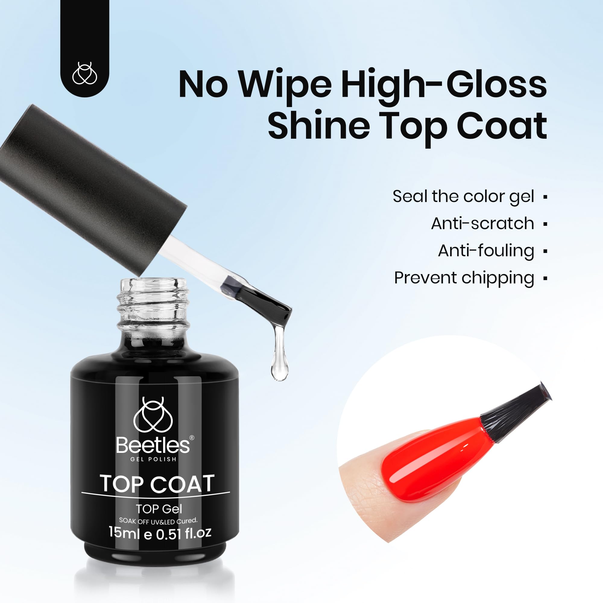 Beetles secado rápido UV: 60–120 segundos para resultados eficientes.