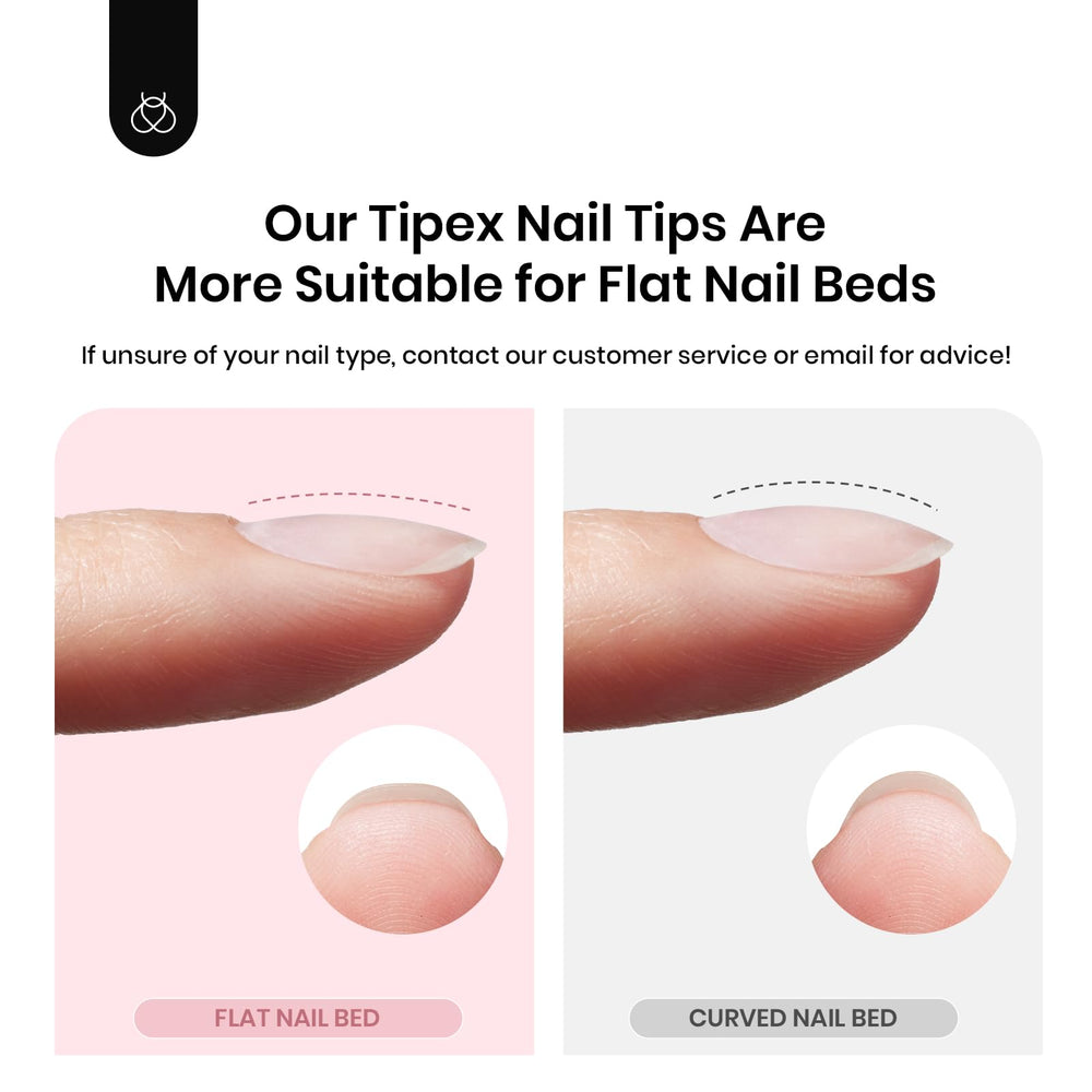 Beetles Tipex conjunto de uñas acrílicas listas para pegar