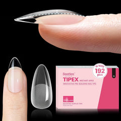 Beetles Tipex almond medium tip set with 192 pieces for strong apex.
