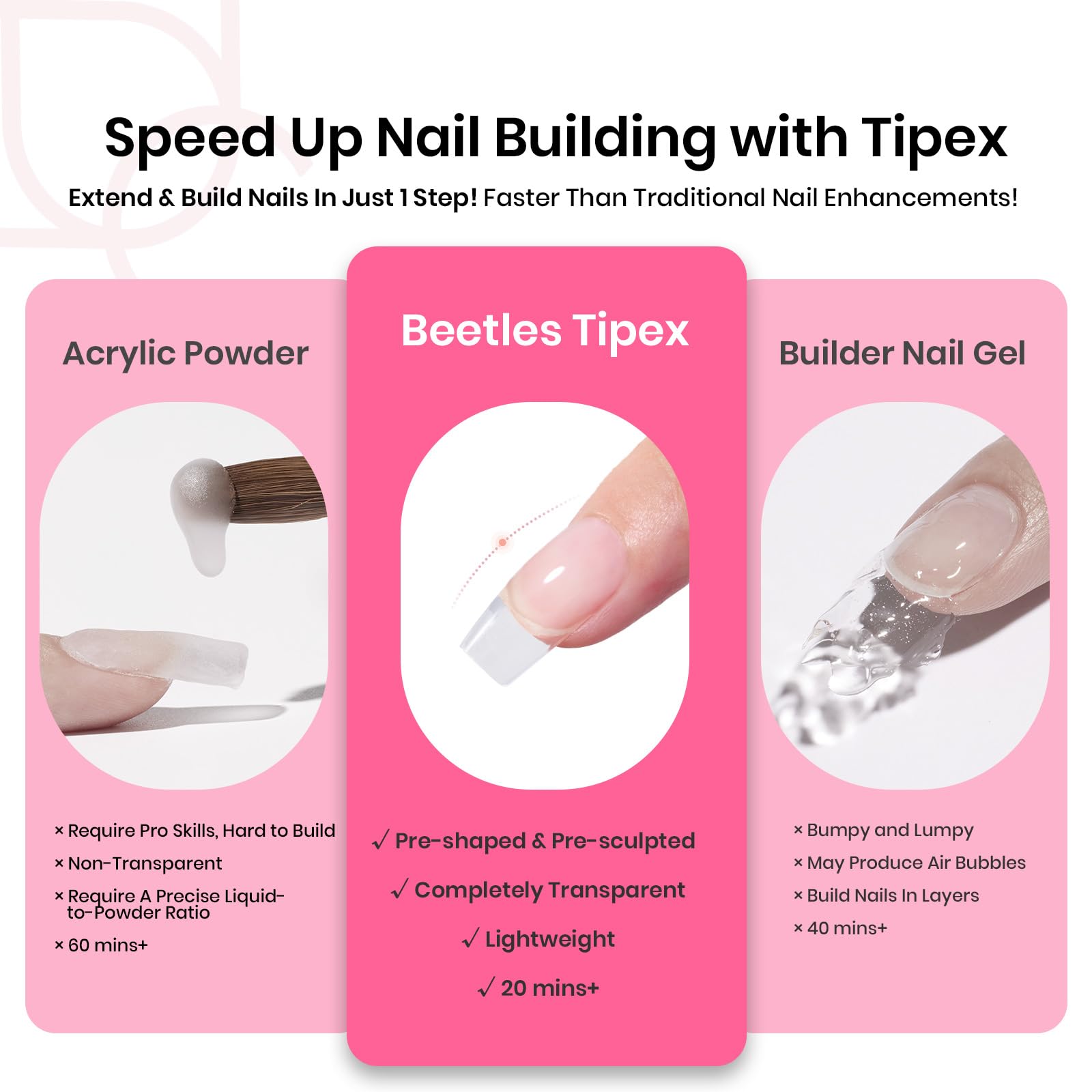 Beetles Tipex: lima para uñas incluida facilita el retoque.