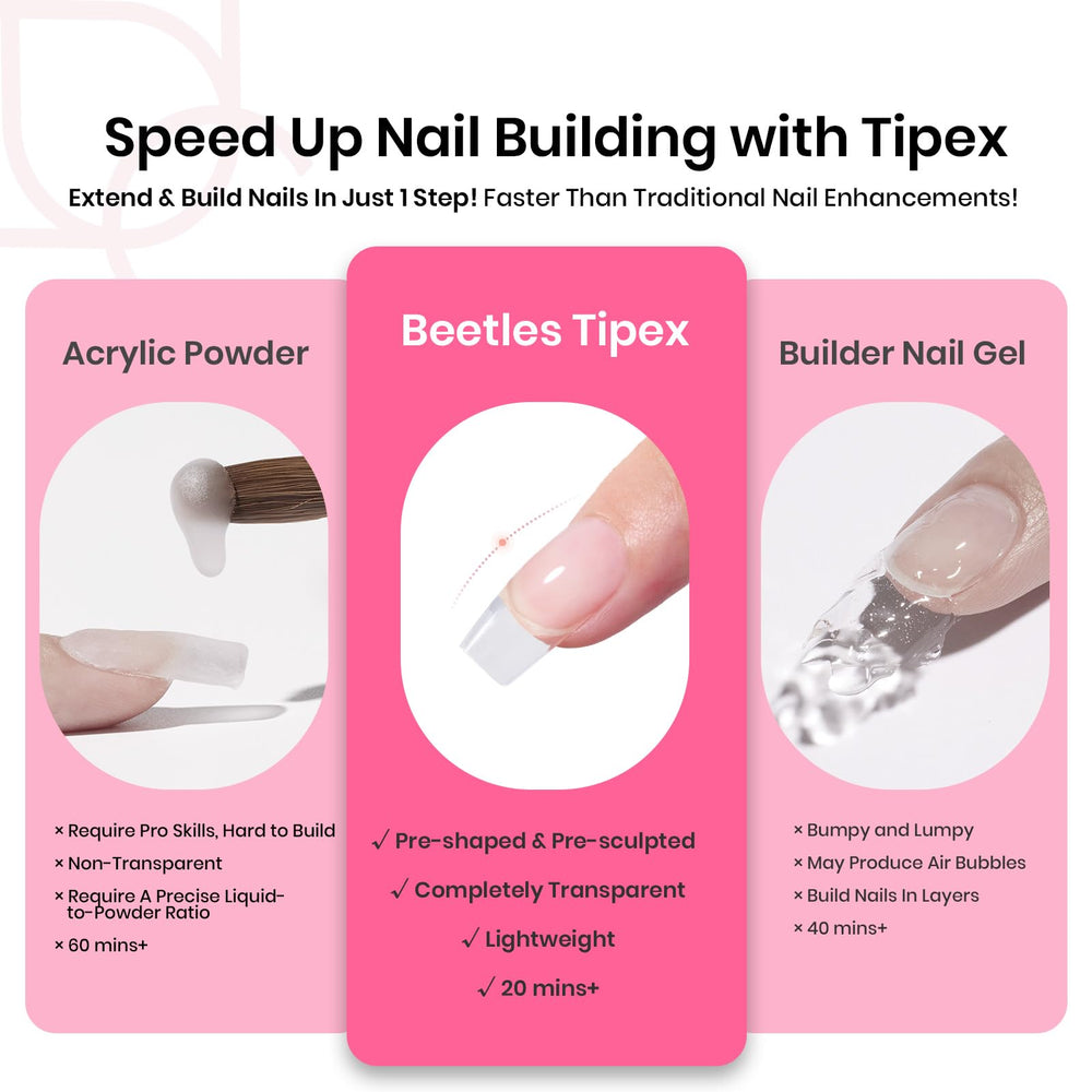 Beetles Tipex: lima para uñas incluida facilita el retoque.